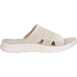 SKECHERS Damen On-The-go Walk Flex Elation Schiebe-Sandalen, Natural Textile, 40
