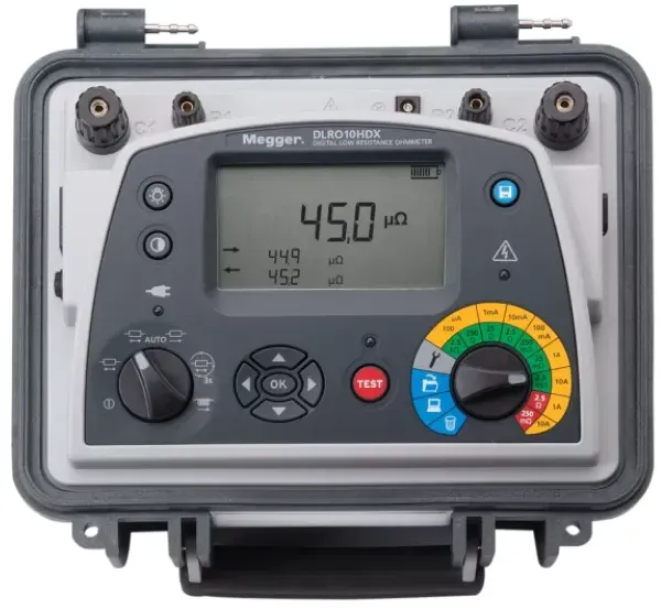 Megger DLRO10HDX + KC1-C & TL3 Widerstandsmessgerät