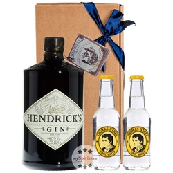 Hendrick’s Gin Tonic Geschenk-Set mit 2 x Thomas Henry Indian Tonic Water