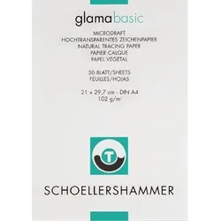 SCHOELLERSHAMMER DIN A4 Durchschlagpapier Transparent 100 g/m2 50 Blatt