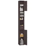 SoBuy Hochschrank 20 x 180 x 20 cm Braun MDF