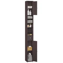 SoBuy Hochschrank 20 x 180 x 20 cm Braun MDF