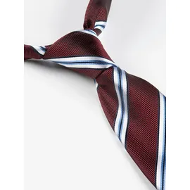 Monti Krawatte MONTI "THOMA", Herren, rot (bordeaux gestreift), Seide, gestreift, Krawatten, aus reiner Seide – mit klassischem Streifen-Dessin und Twill-Struktur