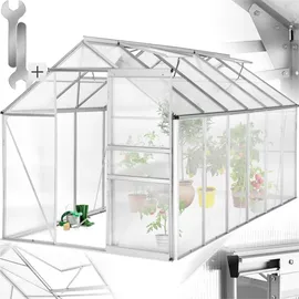 Tectake Gewächshaus Alu HKP 4 mm 6,93 m2