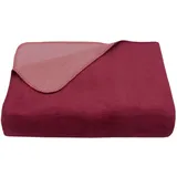 ZOLLNER Kuscheldecke 150 x 200 cm Rot