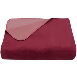 ZOLLNER Kuscheldecke 150 x 200 cm Rot