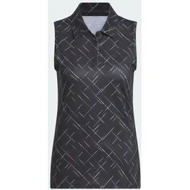 adidas Ultimate365 Printed Sleeveless Poloshirt - Black - S