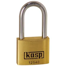 kasp Vorhängeschloss 40mm gleichschließend Goldgelb Schlüsselschloss