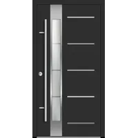 Aluminium  Haustür "RILEY" 82 mm RC2 Anthrazit Eisenglimmer DB 703 beidseitig innen öffnend DIN links
