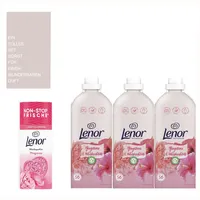XXL-Set 3x1400ml Lenor Weichspüler Pfingstrose | Wäscheparfüm | Pink Bag + 168WL