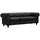 Habitat et Jardin Sofa Chesterfield Aliza ohne Verstellfunktion - 204 x 80 x 58 cm - 3-sitzer - Braun