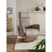 sit&more TV-Sessel Kobra Mikrofaser 71 x 110 x 82 cm Braun mit 2 Motoren