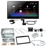 Pioneer DMH-A340DAB DAB+ Bluetooth Einbauset für Citroen C2 C3 Berlingo Jumpy