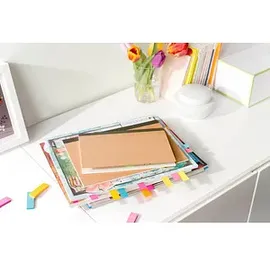 Post-it 6 + 3 GRATIS: Post-it® Page Marker neon Haftmarker farbsortiert 6x 100 Streifen + GRATIS 3x 100 Streifen