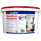 Baufan Waschfeste Wandfarbe 10 l weiß Innen-Wandfarbe waschfeste Innenfarbe