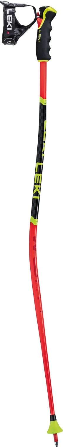 LEKI Wcr Lite Gs 3D Rot, Kinder Ski- und Tourenstock, Größe 100 cm - Farbe Bright Red - Black - Neon Yellow