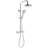 a&n&a aQualine Aqualine LIGA Duschsäule mit Thermostat-Armatur, Chrom - Silber