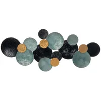 Homcom 3D Wandbild Metallbild für Esszimmer 121 x 53 cm