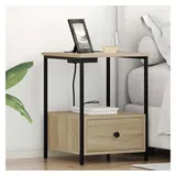 vidaXL Nachtschrank 2 pcs 42 x 41 x 56 cm Beige