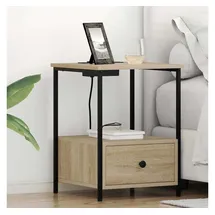 vidaXL Nachtschrank 2 pcs 42 x 41 x 56 cm Beige