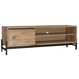 Main Möbel TV Element 140x51cm Massivholz Wildeiche Eiche & Metall schwarzNEU OVP!