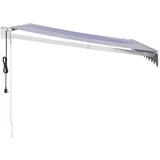 vidaXL Markise elektrisch 350 x 250 cm blau