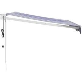 vidaXL Markise elektrisch 350 x 250 cm blau