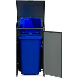 Westmann Mülltonnenbox Moderna 1 x 240 l Anthrazit 83 cm x 72 cm x 135 cm
