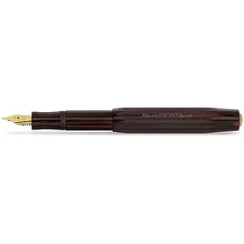 KAWECO Füllfederhalter Set Ebonit Sport M