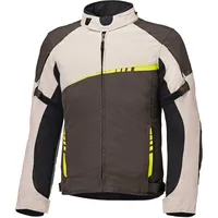 Held Renegade 2, Textiljacke wasserdicht Damen - Dunkelbraun/Beige/Neon-Gelb -