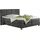 Home Affaire Boxspringbett HOME AFFAIRE "Casey", grau (anthrazit), B:191cm L:209cm, Struktur fein (100% Polyester), Komplettbetten, Boxspringbett, in 5 Breiten, 3 Ausführungen, 2 Härtegraden, Steppung, Topper