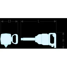 FACOM Druckluft-Schlagschrauber 1" Aluminium
