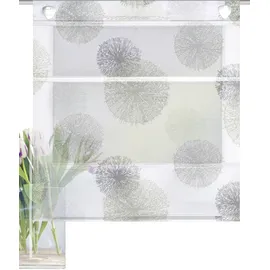 Home fashion Raffrollo Rawlins 100 x 130 cm Stein/grau