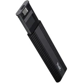 Trust SSD M.2 NVMe Gehäuse bis zu 4 TB USB-C 10Gbps Schwarz 25806