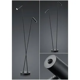 Hell LED-Stehlampe Tom Alu, Eisen, Stahl & Metall Schwarz