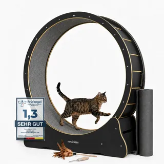 noviclass Katzenlaufrad Baghira XXL Schwarz
