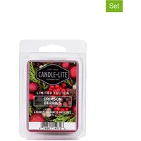 CANDLE-LITE 2er-Set: Duftwachs "Crimson Berries" in Rot - 2x 56 g