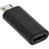 InLine USB 2.0 Adapter, Micro-USB Stecker auf USB Typ-C Buchse