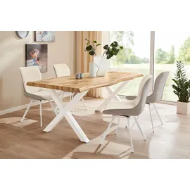 PRO.COM Wilson 200 x 76 x 100 cm perlweiß/wildeiche