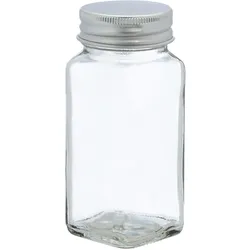 Relaxdays Gewürzgläser 24er Set, Streueinsatz, Gewürzdosen Glas, 120ml, inkl. Etiketten, Stift & Trichter, transparent