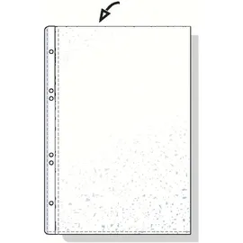 Hetzel Prospekthülle A6 PP, genarbt, 0,075 mm oben offen, 50