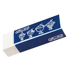 Herlitz Radierer mit Schiebehülse Synthesekautschuk für Graphit