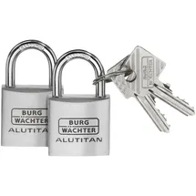 Burg Wächter 36161 Vorhängeschloss 40.00 mm gleichschließend Aluminium Schlüsselschloss