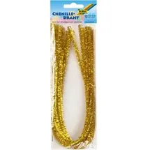 Folia Chenilledraht Pfeifenputzer gold 8 mm Ø 50 cm 10 Stück