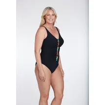 SUNFLAIR Badeanzug Damen Schwarz/Multicolor 38 Cup C