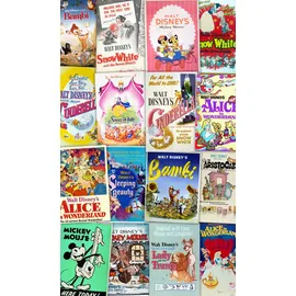 KOMAR Vlies Disney Movie Posters Retro Girls 120 x 200 cm