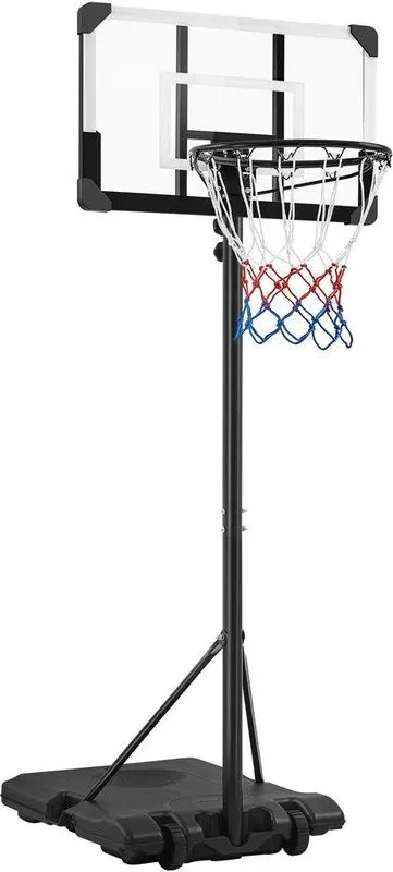 Yaheetech Portabler Basketballkorb mit Höhenverstellung 7′-8′ für Kinder von 4 bis 10 Jahren, 28