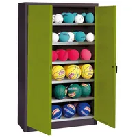 C+P Ballschrank mit Vollblech-Flügeltüren (Typ 3), HxBxT 195x93x50 cm,