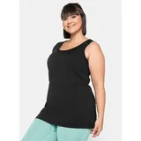 sheego Sporttop Schwarz 42