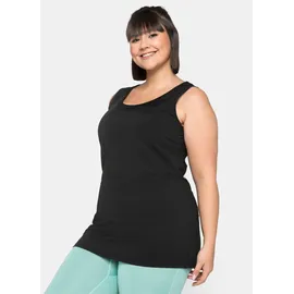 sheego Sporttop Schwarz 42